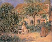 Pierre-Auguste Renoir Garden scene in Brittany oil painting on canvas